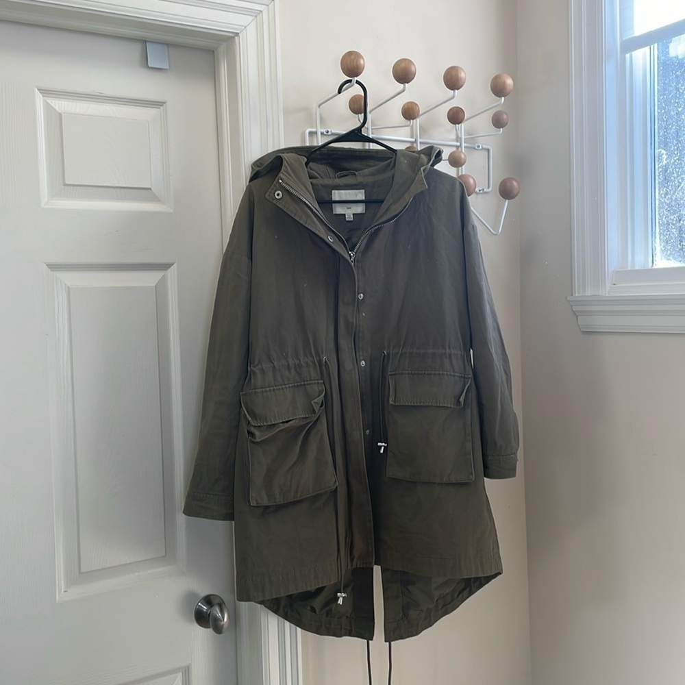 Matt & Nat - Classic Safari Outdoor Army Hood Jacket - Green - M